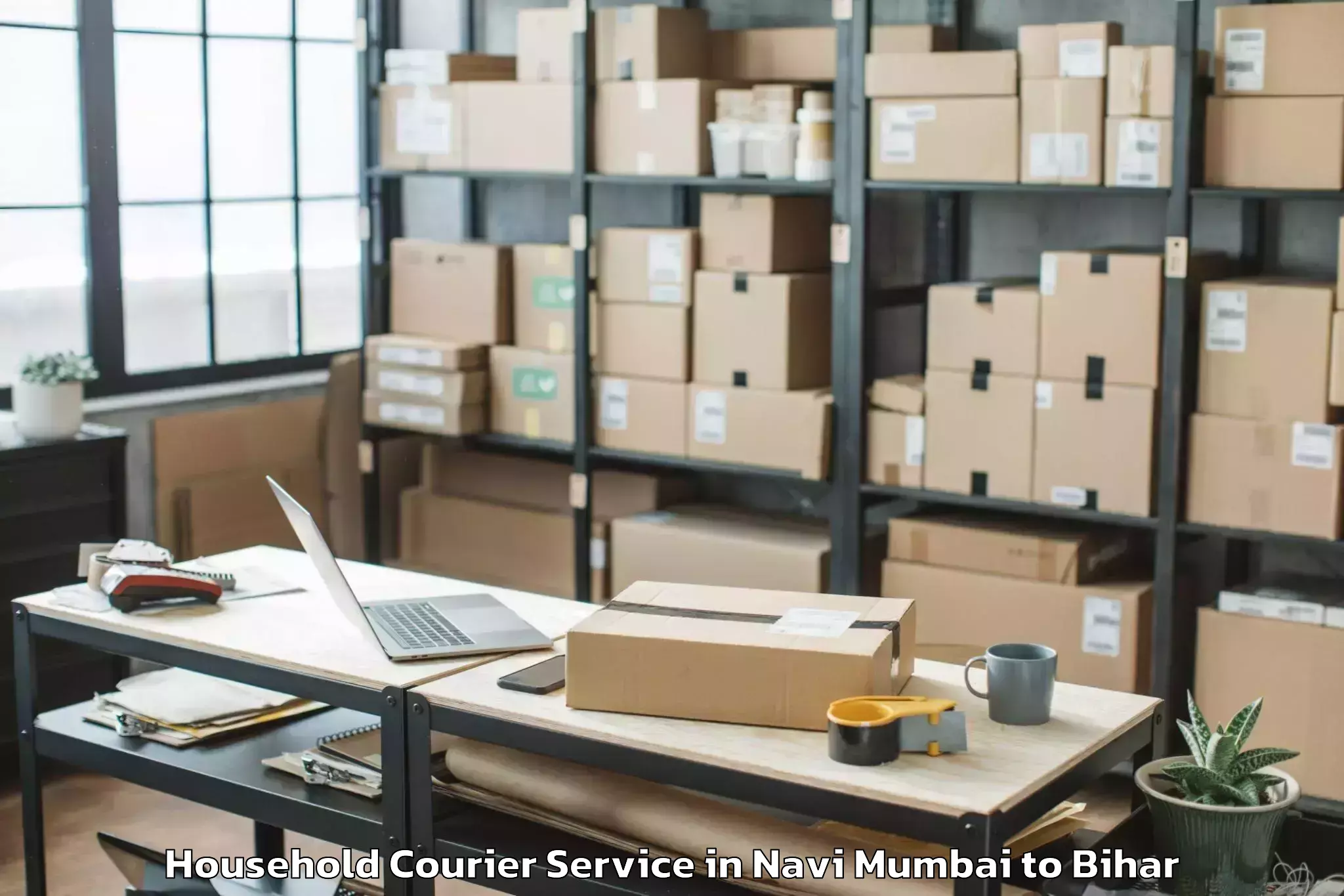 Reliable Navi Mumbai to Sikandara Jamui Household Courier